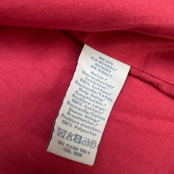 BODEN Luxury Designer Floral Button Business Casual Pink Trench Jacket Womens 6P - Picture 5 of 5